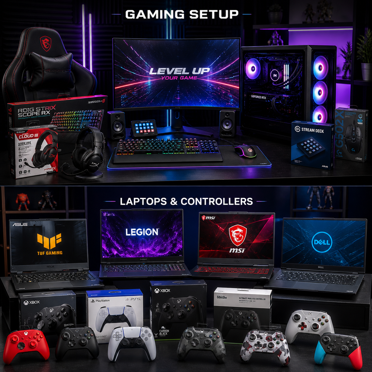 Gaming peripherals keyboards mice at Sun Computers